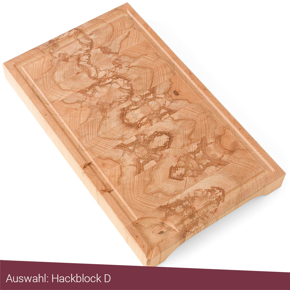 Hirnholz Hackblock aus Kernbuche