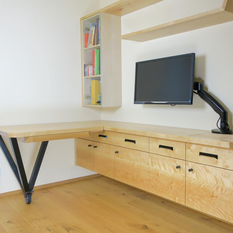 Arbeitszimmer aus Birke