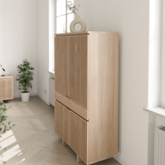 Barschrank Highboard Eiche
