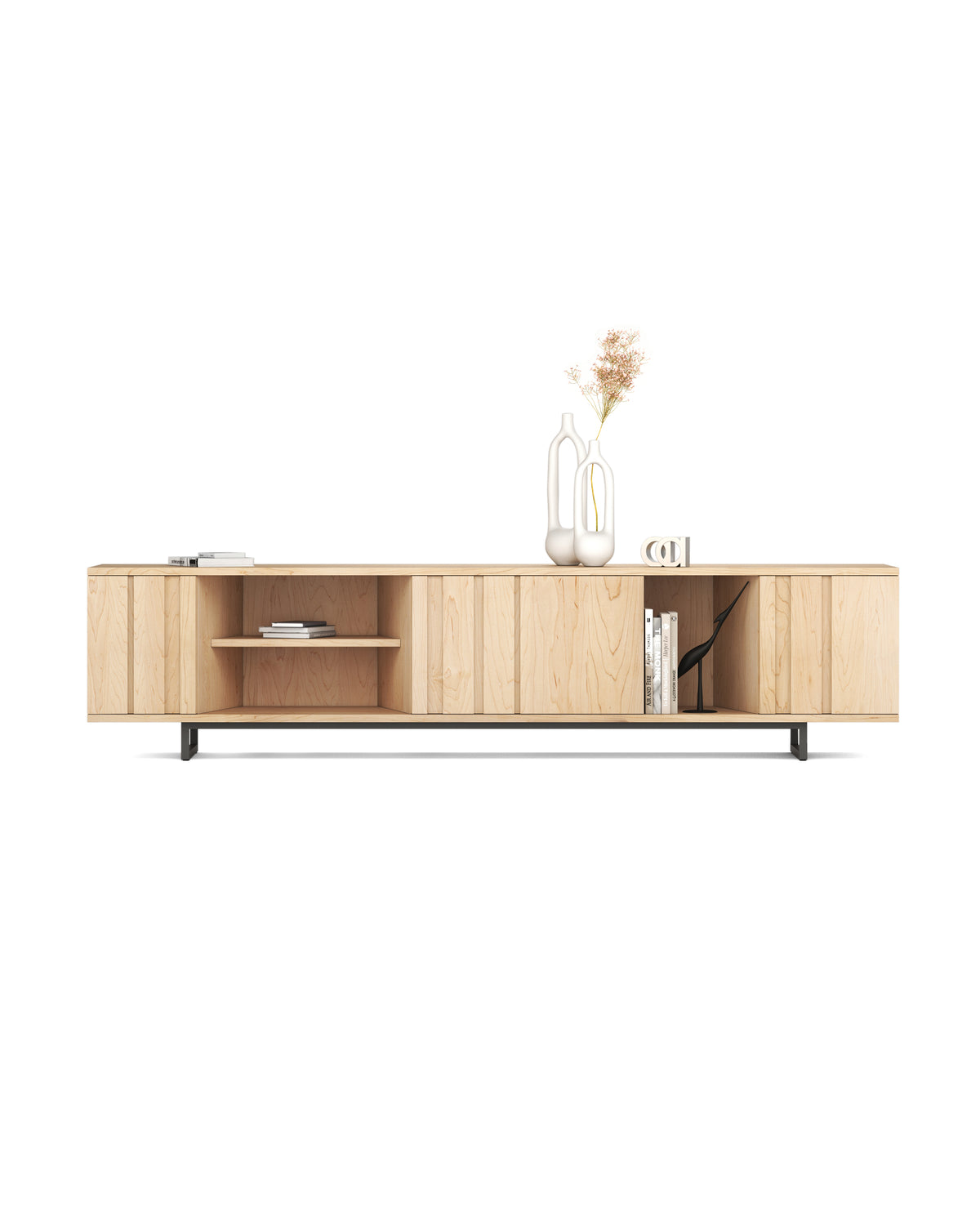 Großes Lowboard – Modernes Massivholzdesign