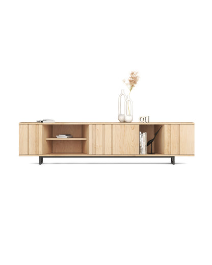 Großes Lowboard – Modernes Massivholzdesign
