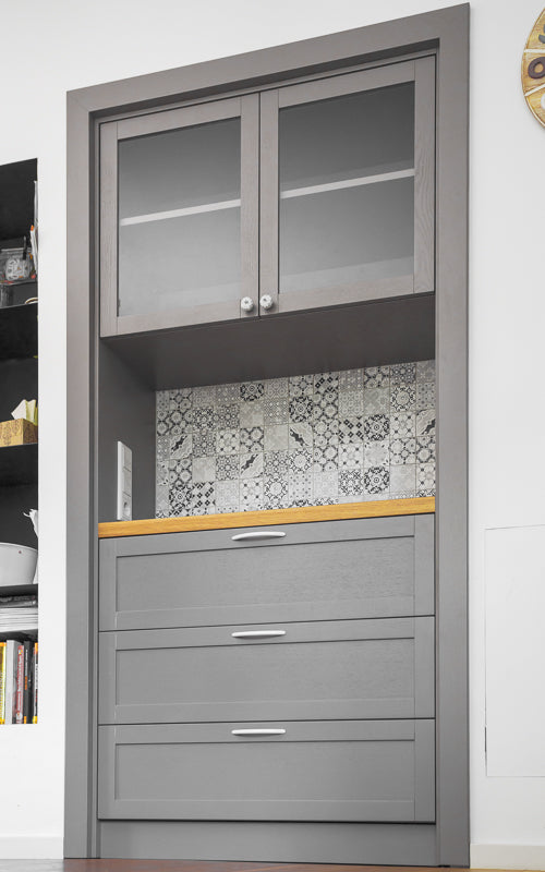 Nischenschrank in Eiche
