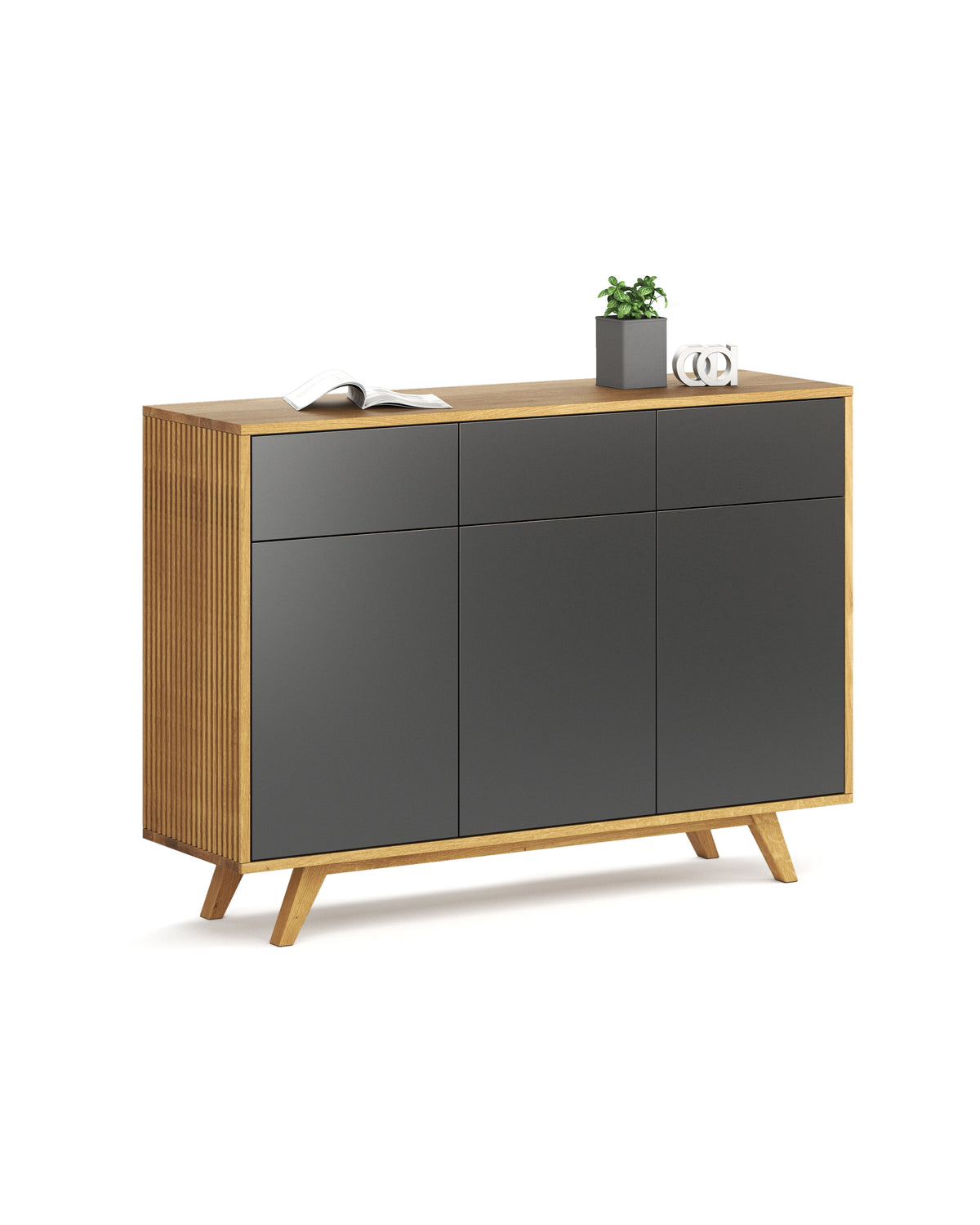 Sideboard in Eiche schwarz