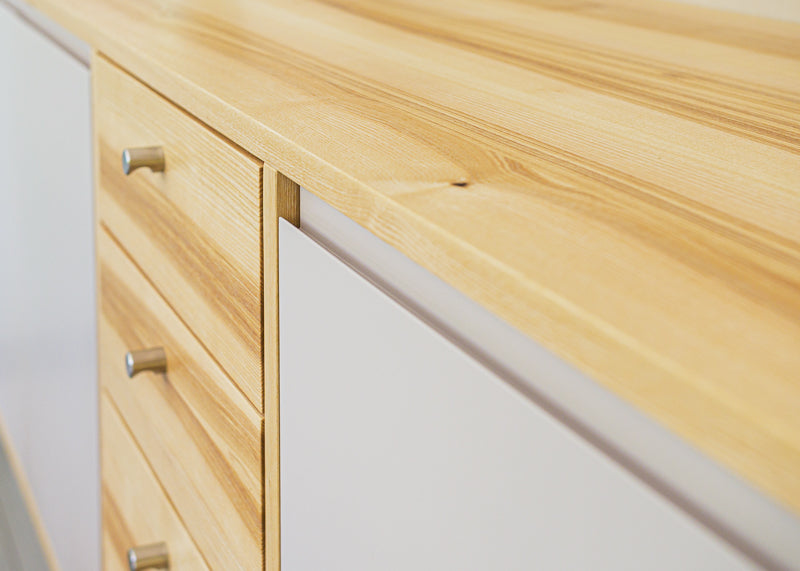 Sideboard Buffet Massivholz Kernesche
