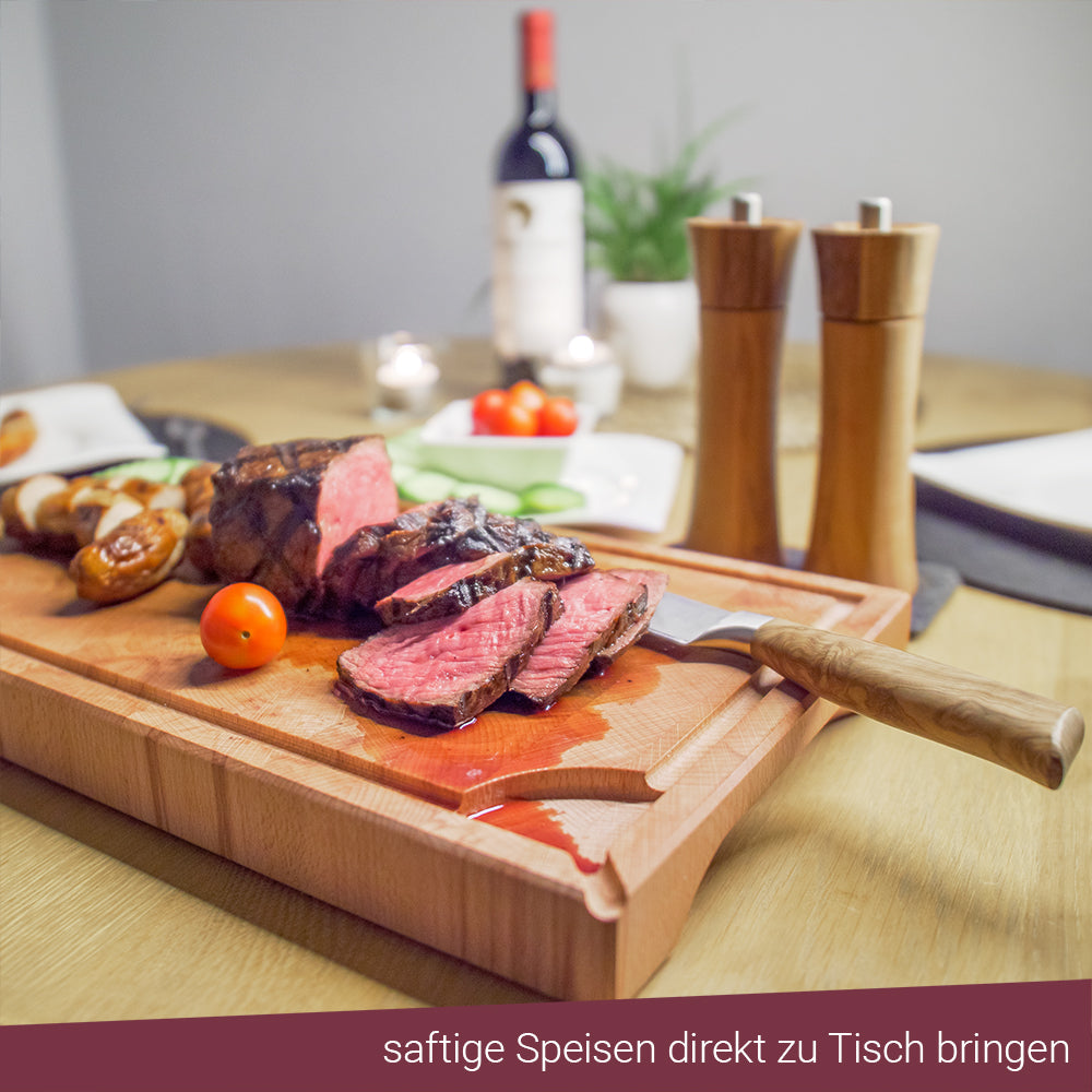 Hirnholz Hackblock aus Kernbuche