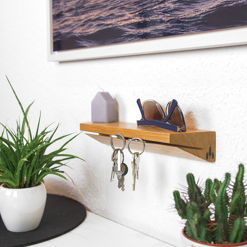 Schlüselbrett Schlüsselboard Holz Eiche