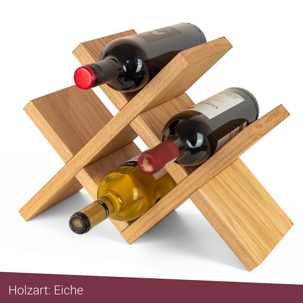 Weinregal Weinständer massiv Holz