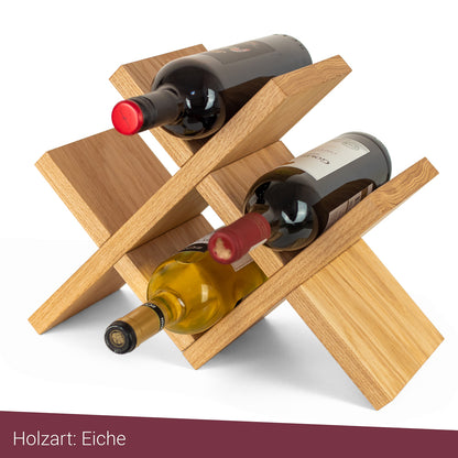 Weinregal Weinständer massiv Holz