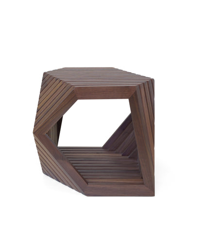 Hocker Beistelltisch Nussbaum